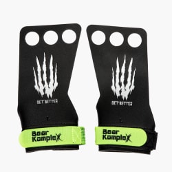 Bear KompleX 3 Hole Hand Diamond Grips - Black | Rogue Fitness